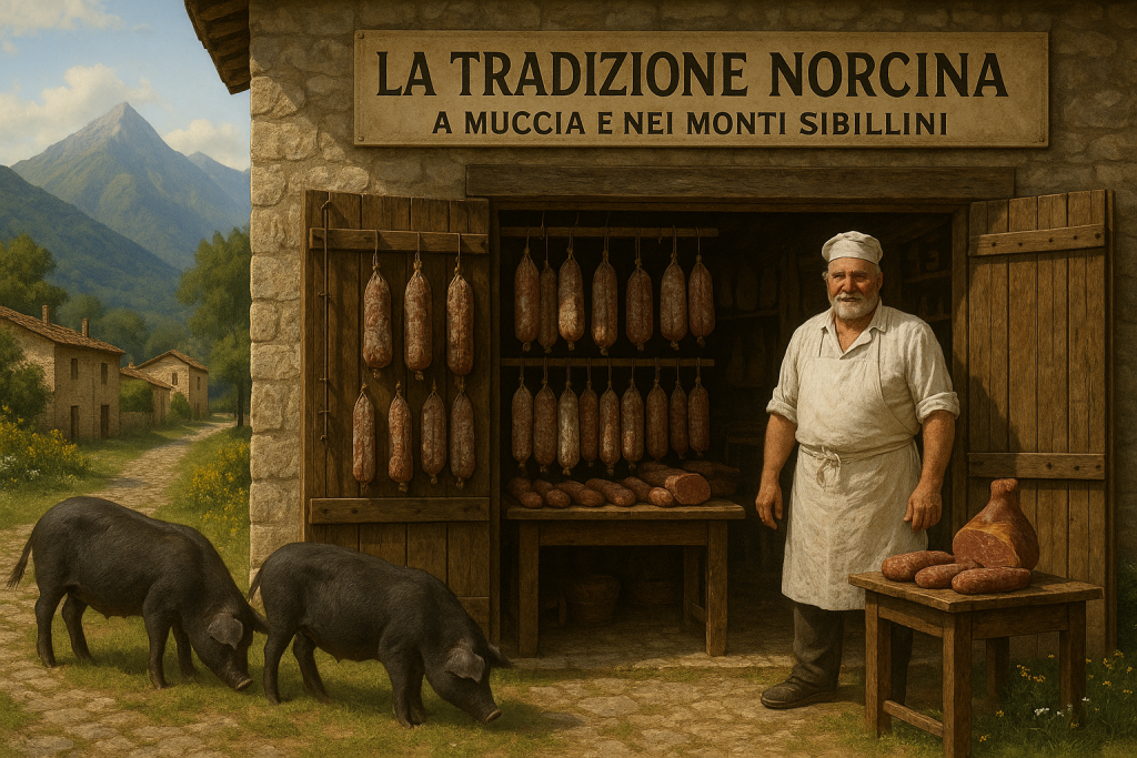 La tradizione norcina a Muccia e nei Monti Sibillini